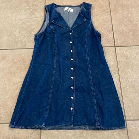 Reformation Jaime Denim dress - Size 12 - Picture 2 of 7